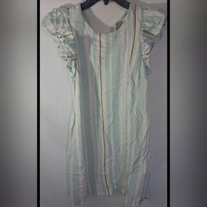 A New Day Multicolor Ruffle Sleeve Dress